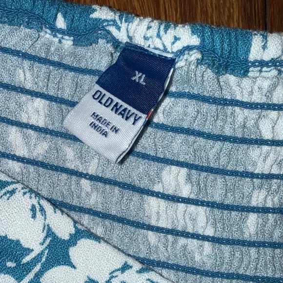 Old Navy Blue Dress with White Floral Design - Picture 4 of 4